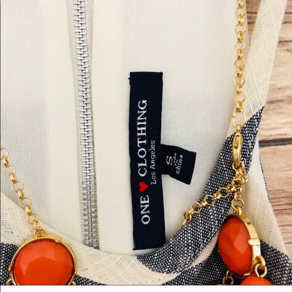 Blue and white shift dress - Picture 5 of 7